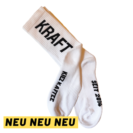 KIEZ KAFFEE KRAFT Socken *weiß*